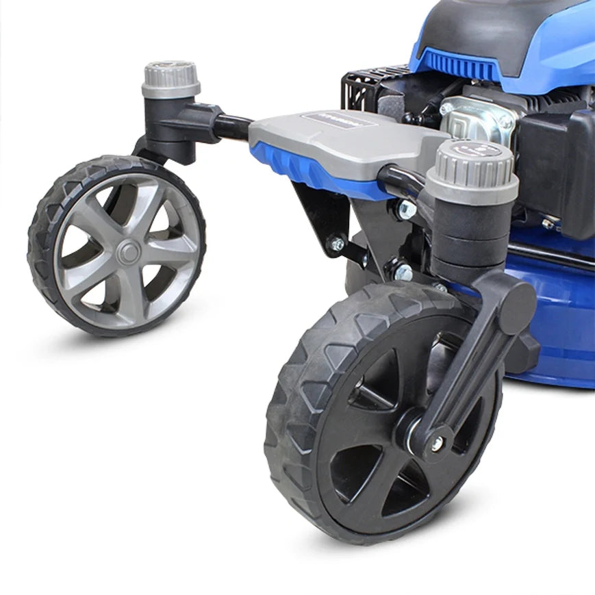 Hyundai 20" Petrol Lawn Mower Zero Turn - Electric Start- Self Prop 173cc Steel Deck - HYM510SPEZ