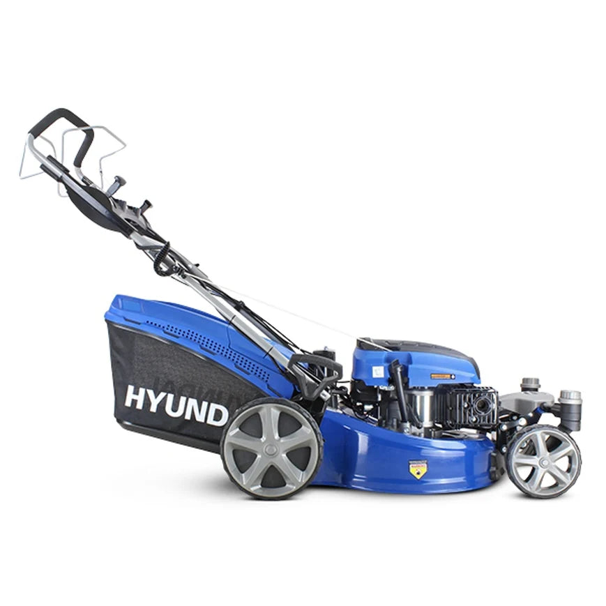 Hyundai 20" Petrol Lawn Mower Zero Turn - Electric Start- Self Prop 173cc Steel Deck - HYM510SPEZ