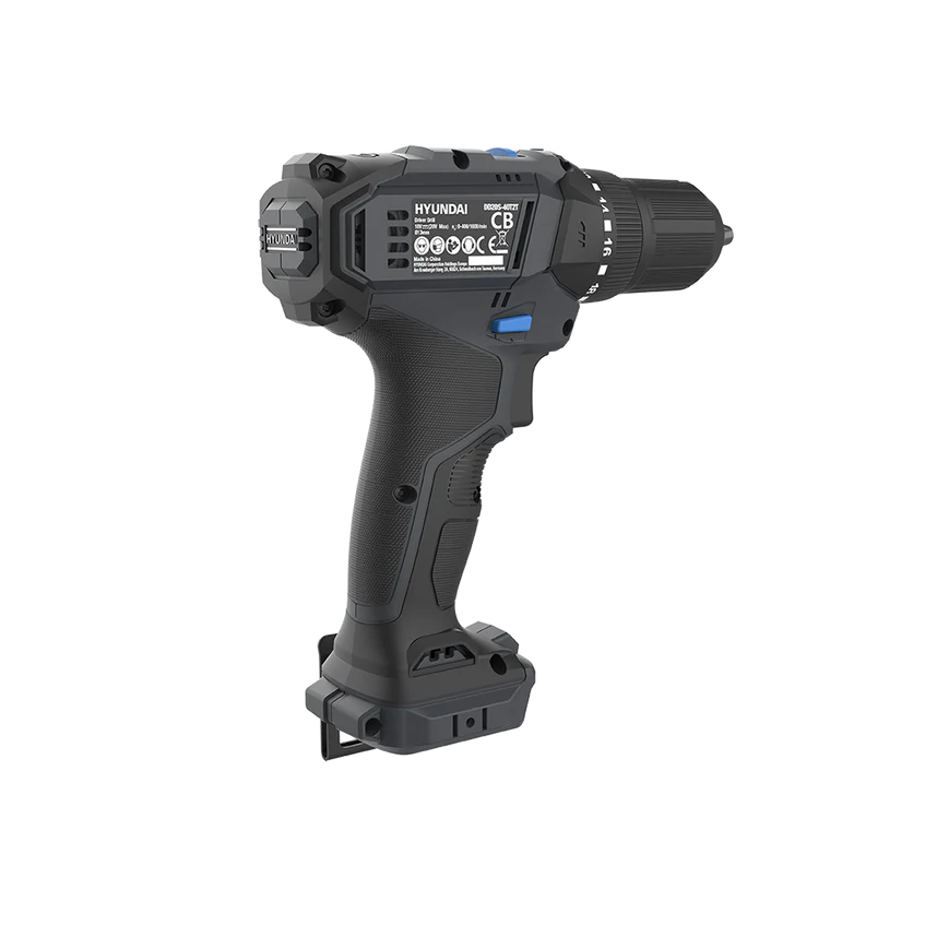 Hyundai 20V Cordless Driver Drill with Battery 2-Speed, 40Nm Torque, LED, 13mm Chuck - DD20S-40TT