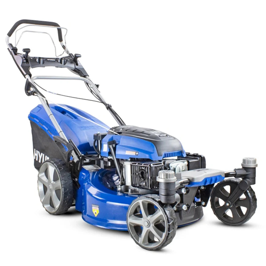 Hyundai 20" Petrol Lawn Mower Zero Turn - Electric Start- Self Prop 173cc Steel Deck - HYM510SPEZ