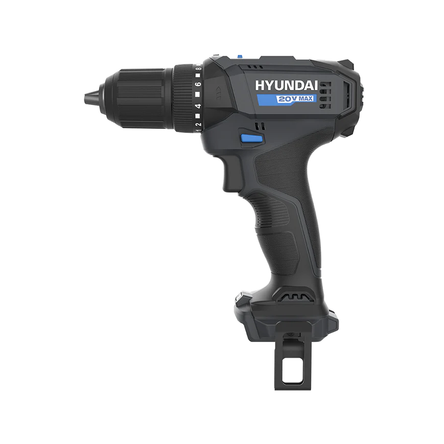 Hyundai 20V Cordless Driver Drill with Battery 2-Speed, 40Nm Torque, LED, 13mm Chuck - DD20S-40TT
