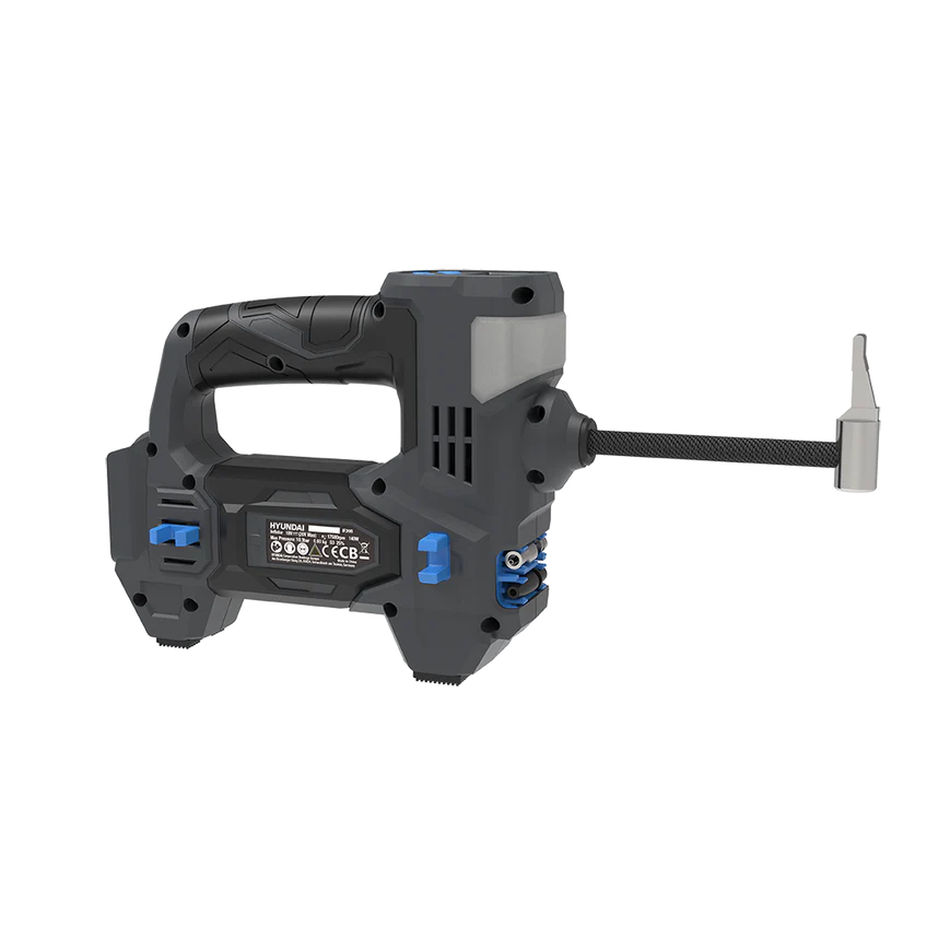 Hyundai 20V Cordless Tyre Inflator – Digital PSI Gauge, Auto Shutoff, Work Light – SKIN ONLY - IF20S