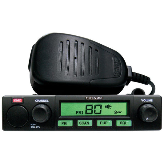 GME UHF CB RADIO 80 CHANNEL 5 WATT UNDERDASH TRANSCEIVER SUITS TRACTOR APPS SCANSUITE - TX3500S