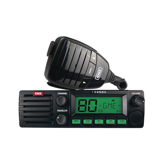 UHF CB RADIO 80 CHANNEL 5 WATT DIN MNT TRANSCEIVER WITH SCAN - TX4500S