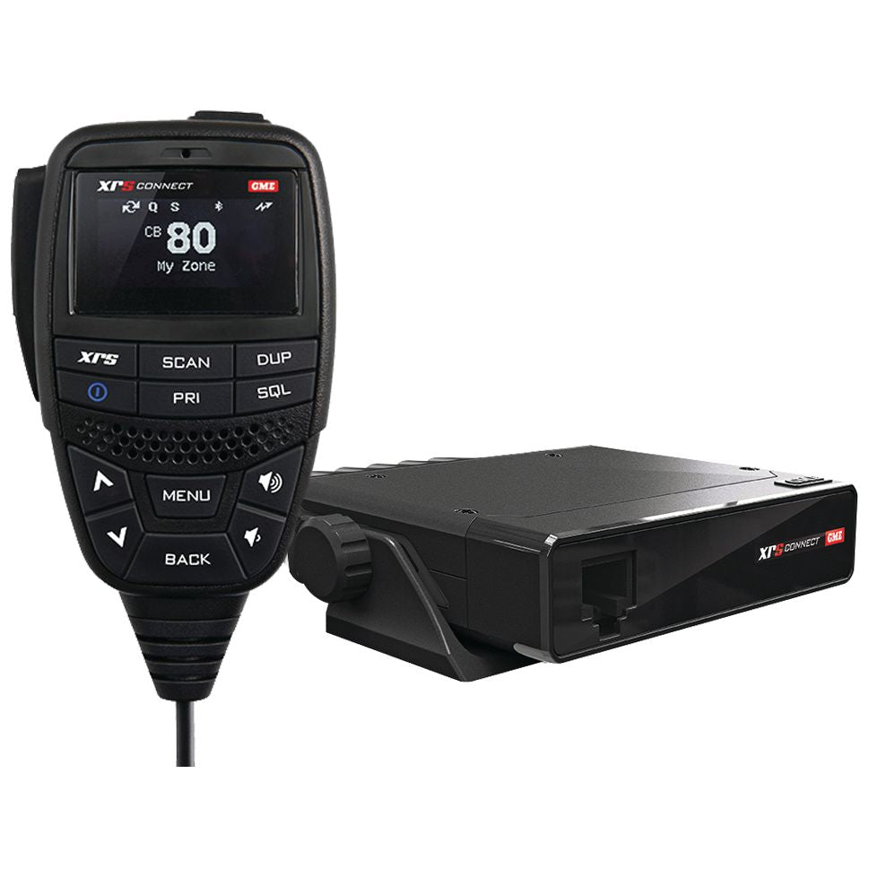 GME XRS UHF RADIO 80 CHANNEL CB BLUETOOTH 5WATT COMPACT HIDEAWAY OLED SCREEN GME - XRS-330C