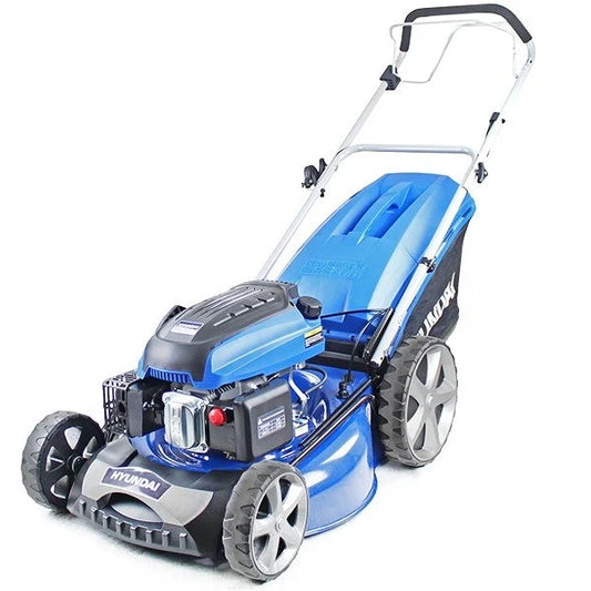 Hyundai 21" Petrol Lawn Mower - Self Prop 196cc Steel Deck - HYM530SP