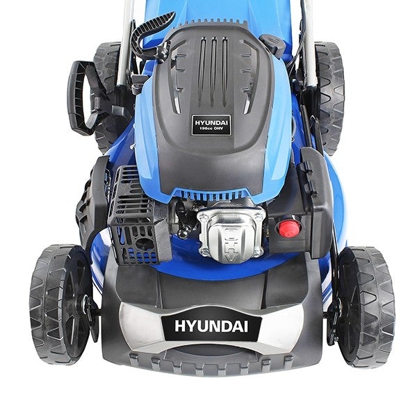 Hyundai 21" Petrol Lawn Mower - Self Prop 196cc Steel Deck - HYM530SP